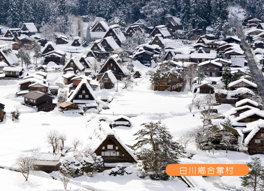 【北陸雪戀雙溫泉6日】.名花之里璀璨燈海.白川鄉合掌村.新穗高雪景纜車.牧歌之里玩雪.採草莓體驗.國寶松本城.螃蟹吃到飽